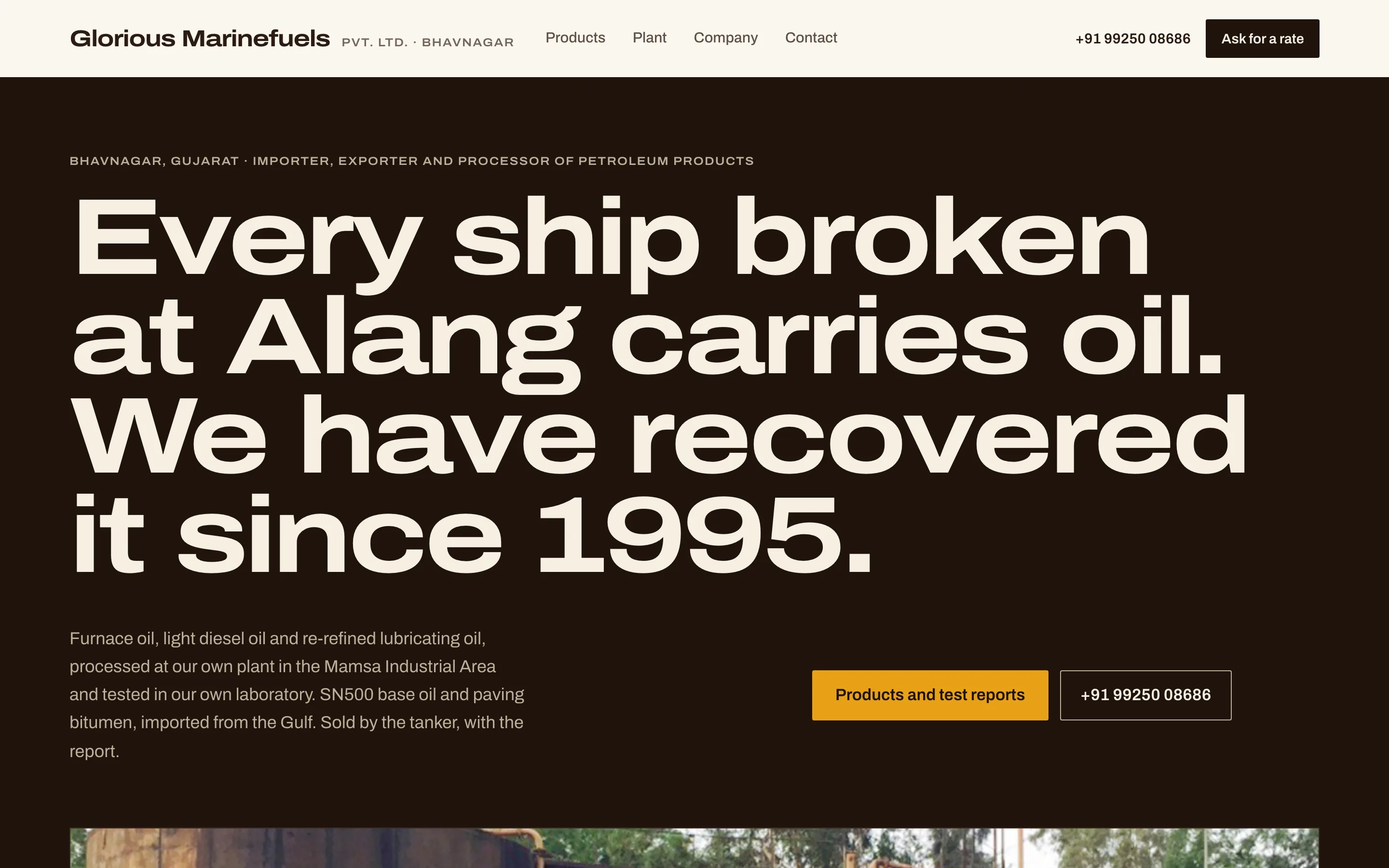 Glorious Marinefuels, home page